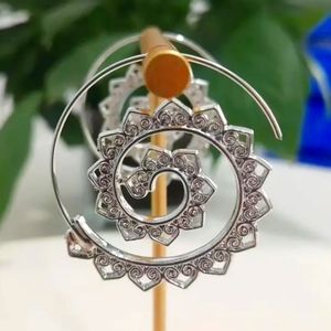 Silver Swirl Earrings